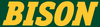 North Dakota State Bison team name wordmark-green