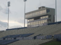 Joe Aillet Stadium home stands and press box