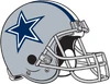 The Cowboys helmet has virtually remained unchanged since 1966, with the exception of the helmet and pants colors, which was changed from metallic blue, which they adopted in '66, to metallic silver blue, which they adopted in the 1976 season.