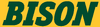 North Dakota State Bison team name wordmark-yellow