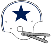 Cowboys original white helmet design, used from 1960-63, which is now currently used as an alternate helmet.