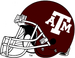 Texas A&M Aggies maroon helmet-White facemask-Right side