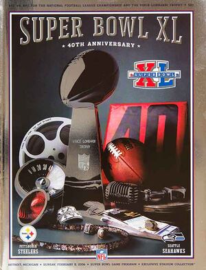 Troy Polamalu & Shaun Alexander Super Bowl 40 Steelers / Seahawks