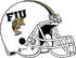 NCAA-FIU Panthers White striped Football helmet