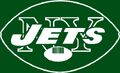 Jet main logo used during the Joe Namath years, inverted from the white logo used in '64 to kelly green for the 1965 season