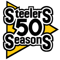 Pittsburgh Steelers 50th Anniversary Patch Stat Card Official