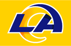 NFL-NFCW-LA Rams 2020 logo-gold background