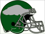 1955-68 Helmet, the first with the Eagles wing logo on it.