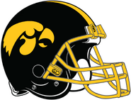 NCAA-Big 10-Iowa Hawkeyes-helmet Yelllow facemask