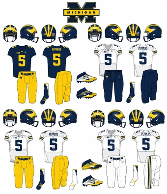 michigan wolverines football uniforms