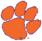 NCAA-ACC-Clemson Tigers logo-purple trim