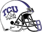 NCAA-Big 12-TCU Horned Frogs White Helmet