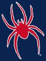 Richmond Spiders blue background red-white trim logo