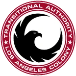 Secondary emblem, more accurate shade of red as seen on Authority Television.