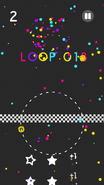 Loop Level 18 Victory with only one ball passed through the finish line