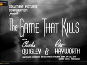 The Game That Kills (1937)