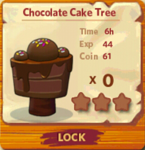 Chocolate Cake Tree