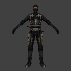 Ninja: Melee: Front View