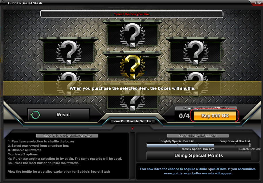 Bubba S Secret Stash System Cawiki Fandom