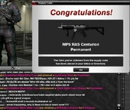 MP5 RAS CENTURION.png (370 KB) Obtaining MP5 RAS Centurion from the Oktoberfest Black HiSec Case for permanent duration.