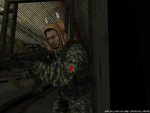 A player with a custom emblem