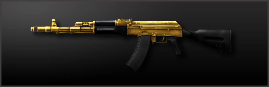 ak 47 gold plated