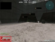 A player using 0 HP Godmode and No Gun.