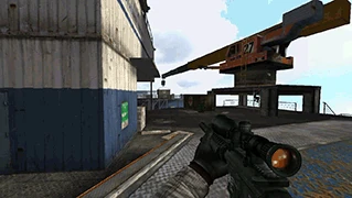 The scoping animation of the SR25.
