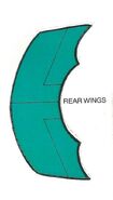 Super Friends Valentines Batplane rear wings
