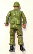 Remco Action Figure Sgt. Rock: Marksman loose back