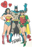 Super Friends Valentine Card Wonder Woman Batman Robin