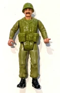Remco Action Figure Sgt. Rock: Gyrene loose front (different color)