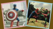 Jonathan Frakes as Captain America & Charlie Davis as Spider-Man