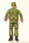 Remco Action Figure Sgt. Rock: Gyrene loose back