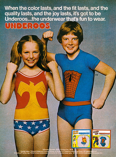 DC Comics Wonder Woman Girl's Tank/Underwear Underoos Set