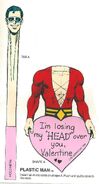 Super Friends Valentines plastic man 1