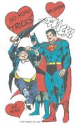 Super Friends Valentine Card Superman Batman Penguin