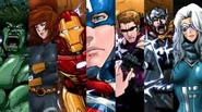 Avengers Electric Rain: Hulk, Black Widow, Iron Man, Captain America, Hawkeye, Thor, White Fox