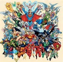Justice League splash page