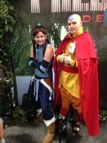 Aang and Korra!