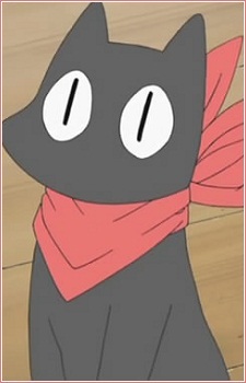 black cat with red scarf character #Sakamoto #Nichijou #1080P #wallpaper  #hdwallpaper #desktop