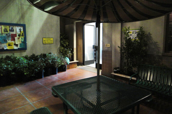 Campus courtyard