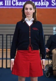 Annie wore this Greendale debate team cardigan when she and Jeff faced off against City College in the Debate finals.Appearance: "Debate 109"