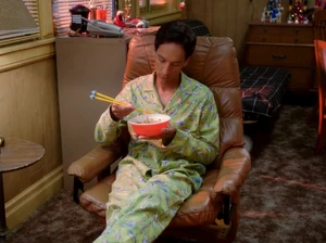3x10 Abed eating noodles