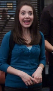 Annie wore this cardigan on her first day of Anthropology 101 class.Appearance: "Anthropology 101"