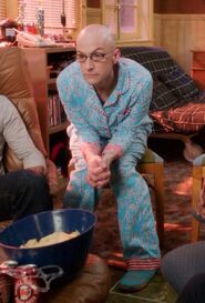 Dean Pelton wore these pajamas when he joined Troy, Abed and Annie to a viewing at their apartment of the film "Blade".Appearance: "Origins of Vampire Mythology"