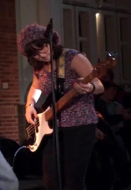 No Worries bassist.jpg (77 KB) BassistUnnamed Asian woman who played the bass for the band.