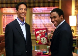 Troy and Abed saying Yahtzee