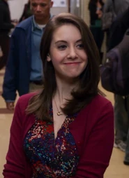 Annie again wore this sweater during "Family Day" at Greendale. She previously wore it on Halloween when she announced the "Dias De Los Muertes" party."Basic Genealogy"