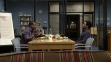 2X16-Troy and LeVar eating dinner